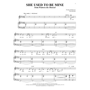 She Used To Be Mine (from Waitress The Musical)