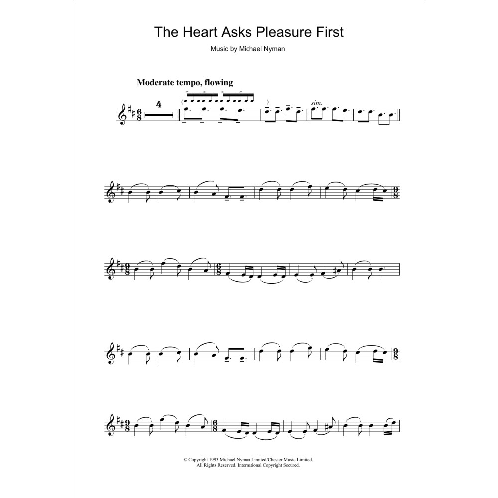 The Heart Asks Pleasure First: The Promise/The Sacrifice (from The Piano)