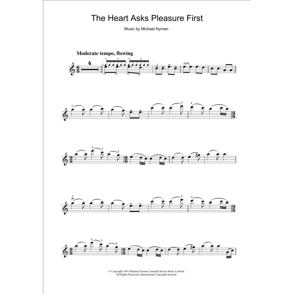 The Heart Asks Pleasure First: The Promise/The Sacrifice (from The Piano)