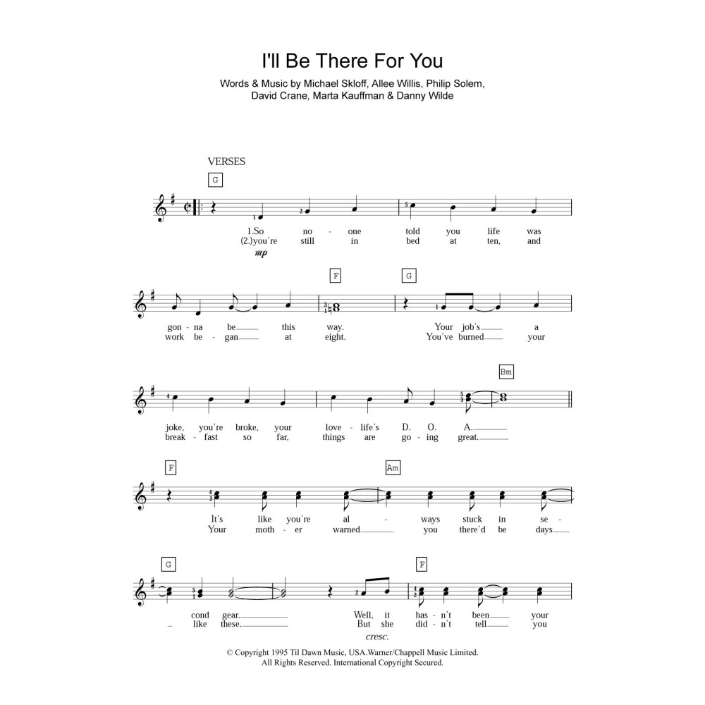 I'll Be There For You (theme from Friends)