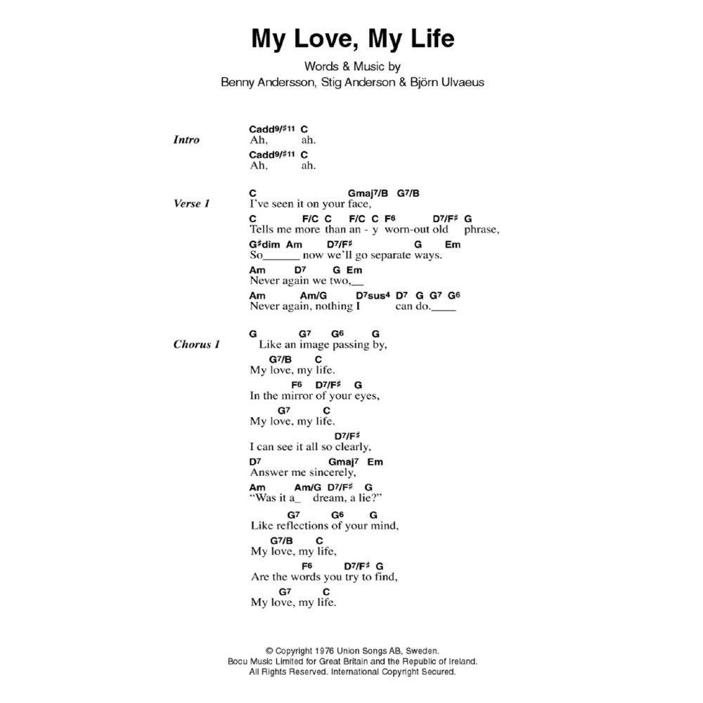 My Love, My Life