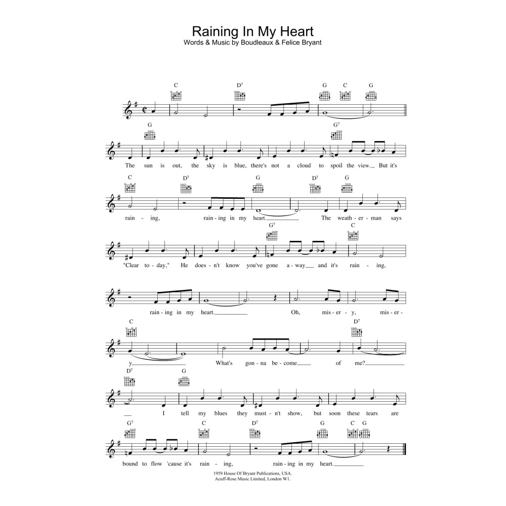 Raining In My Heart
