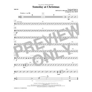 Someday at Christmas (arr. Mac Huff) - Drums