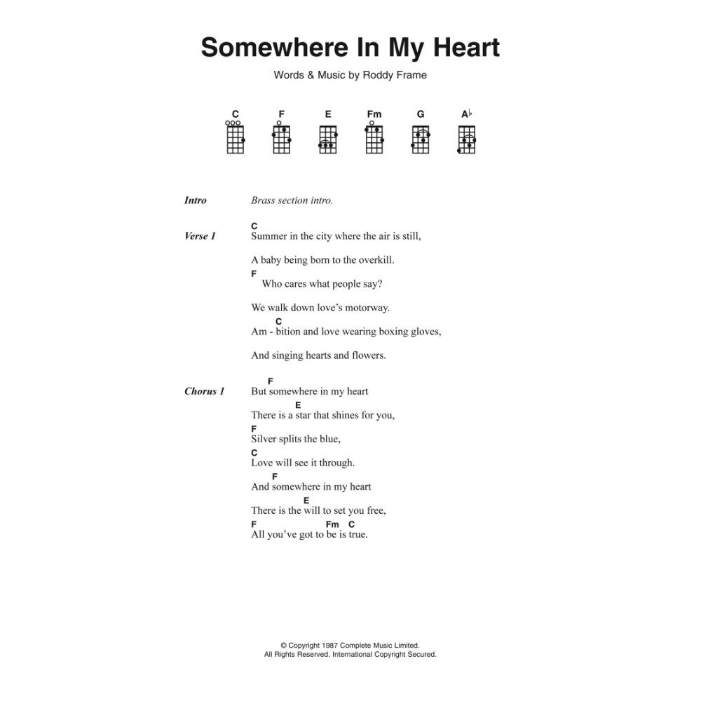 Somewhere In My Heart