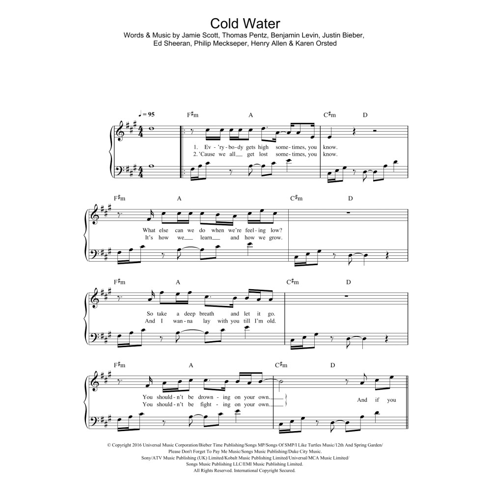 Cold Water (featuring Justin Bieber and MO)