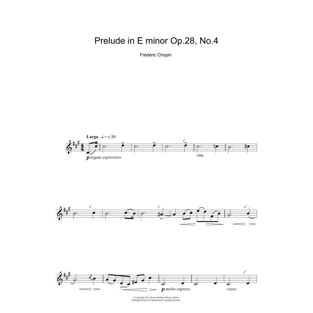 Prelude in E Minor, Op.28, No.4
