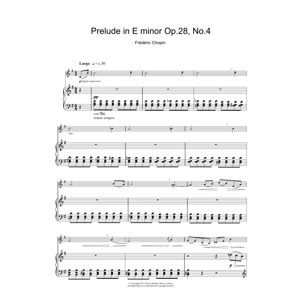 Prelude in E Minor, Op.28, No.4
