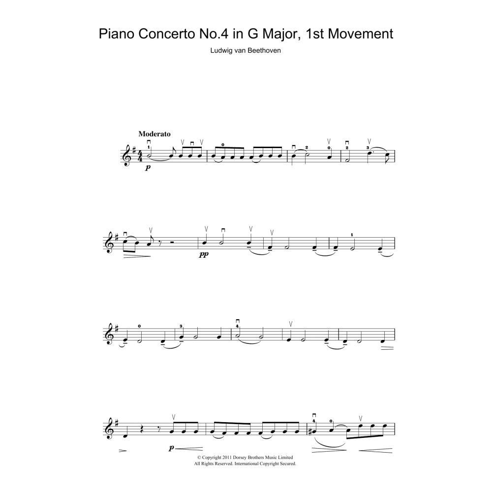 Piano Concerto No.4 In G Major, First Movement