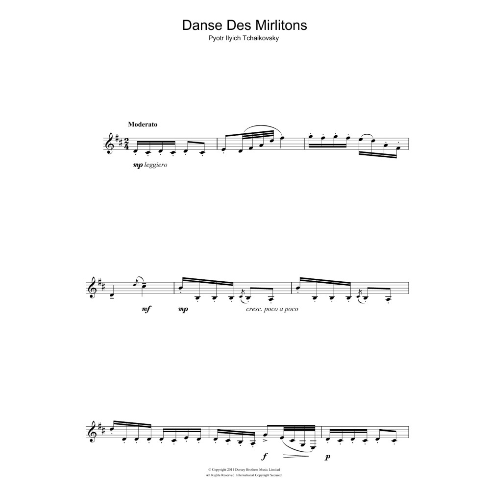 Danse Des Mirlitons (from The Nutcracker)