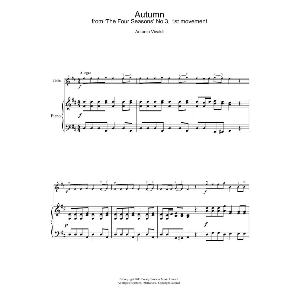 Autumn (from The Four Seasons), 1st Movement