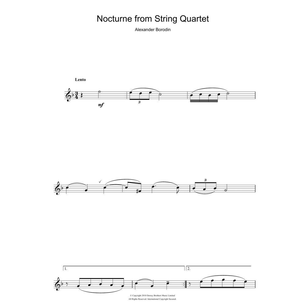 Nocturne From String Quartet No.2