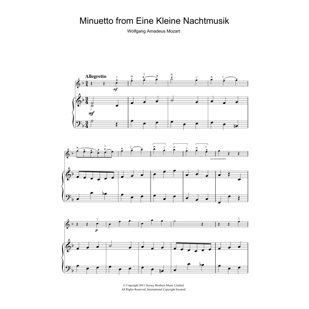 Minuetto from Eine Kleine Nachtmusik K525