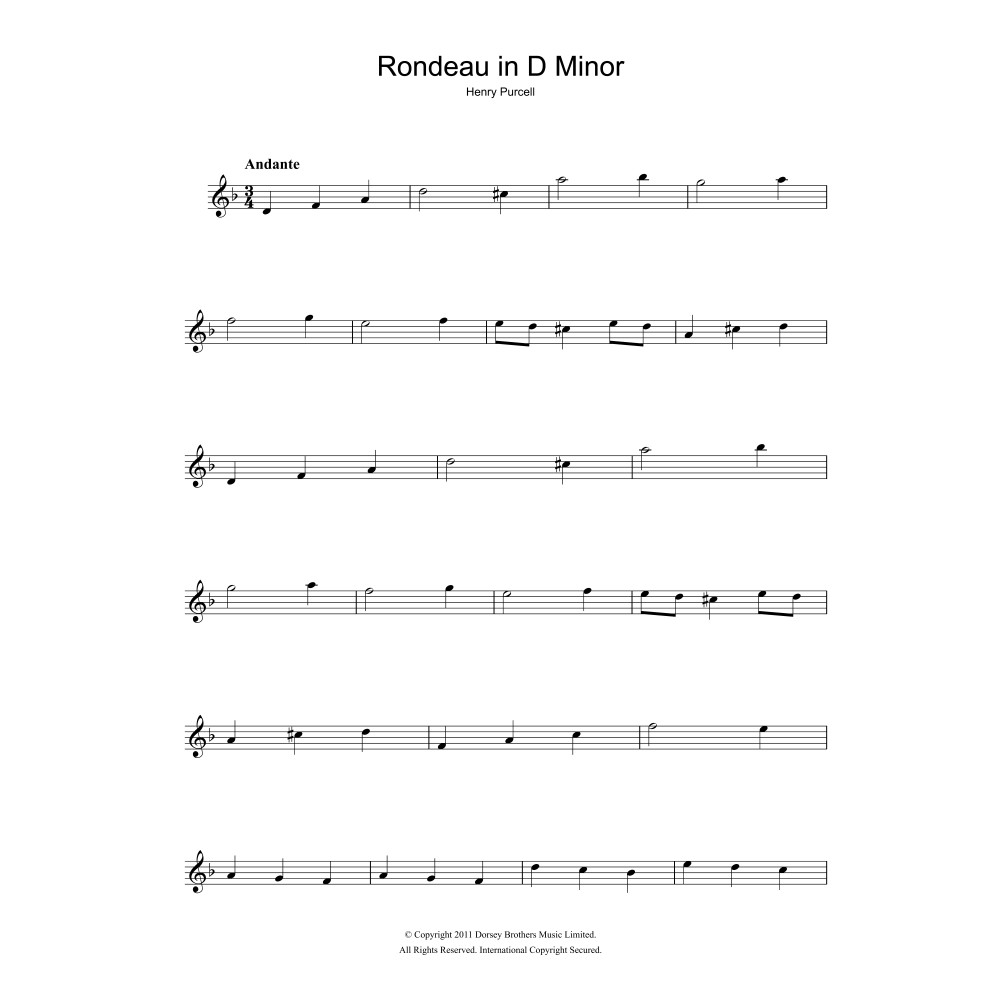 Rondeau in D Minor (from Abdelazer)