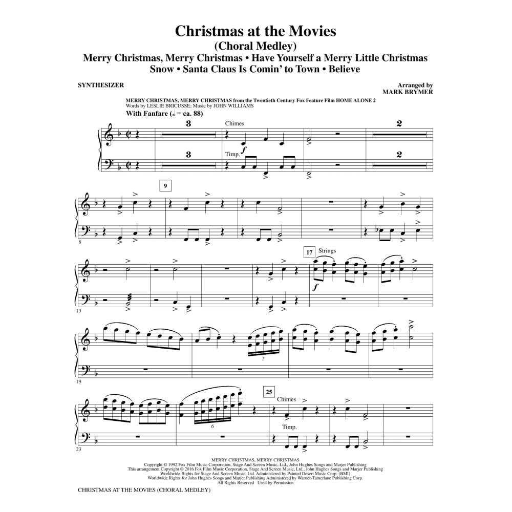Christmas at the Movies - Synthesizer