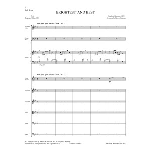 Brightest and Best - Score
