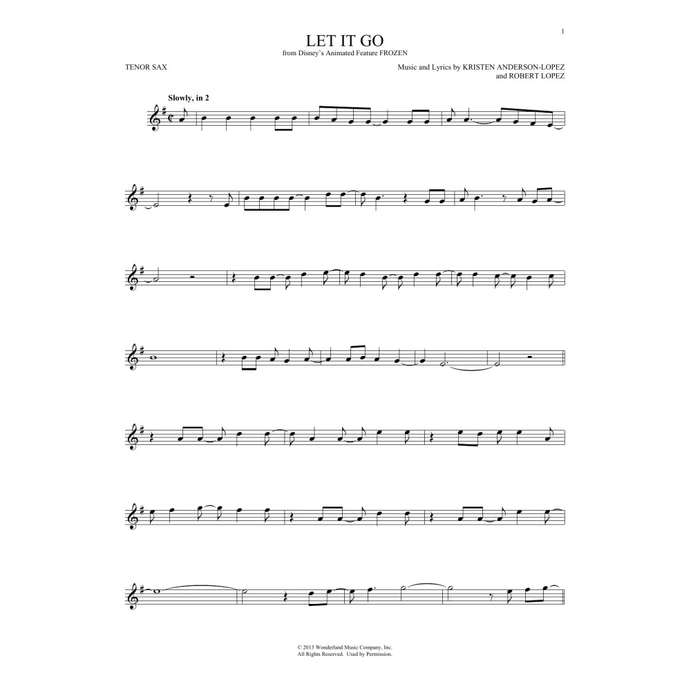Let It Go (from Frozen)
