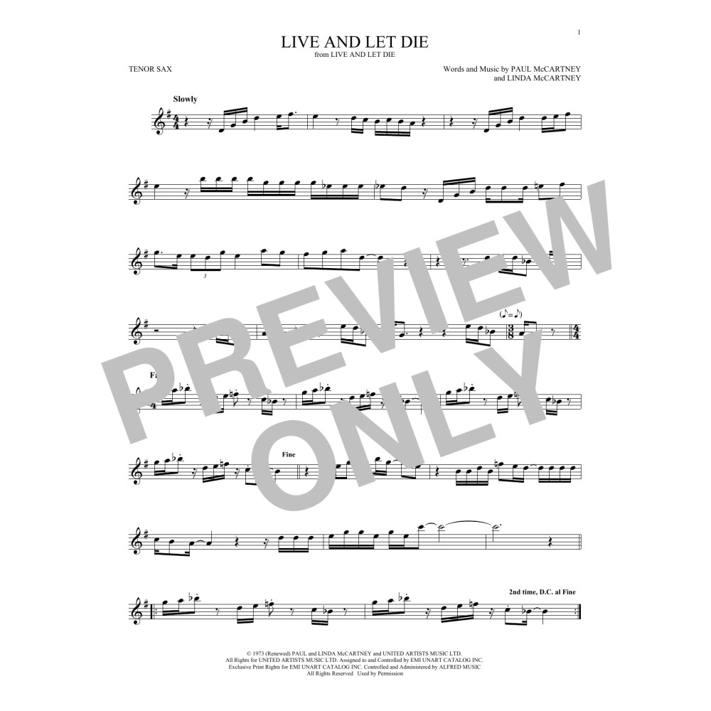 Live And Let Die