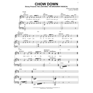 Chow Down (from The Lion King: Broadway Musical)