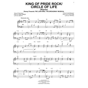King Of Pride Rock (from The Lion King: Broadway Musical)