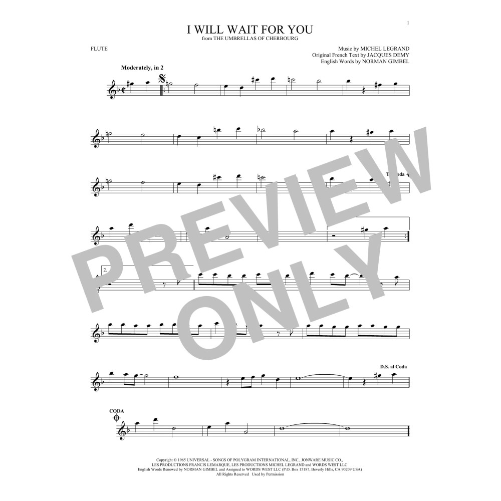 I Will Wait For You