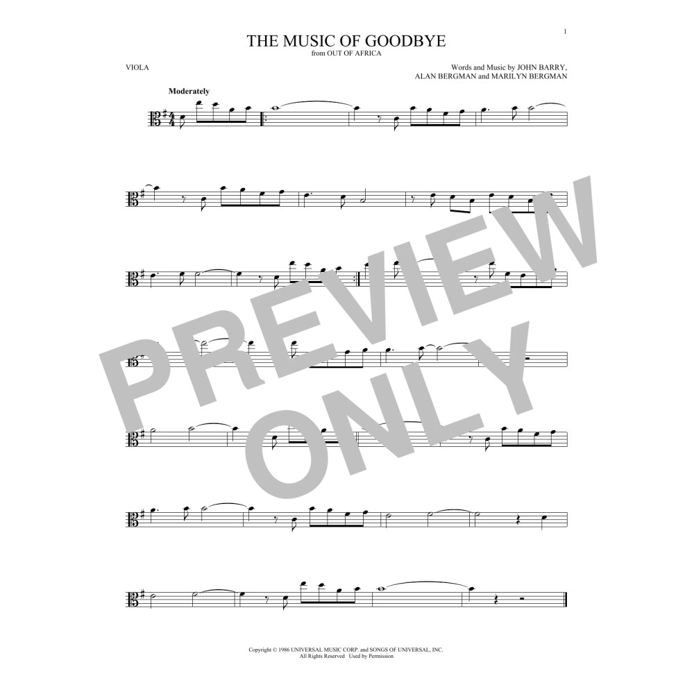 The Music Of Goodbye