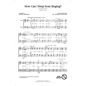 How Can I Keep From Singing?