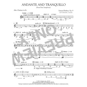Andante and Tranquillo (from First Symphony) - Eb Alto Clarinet