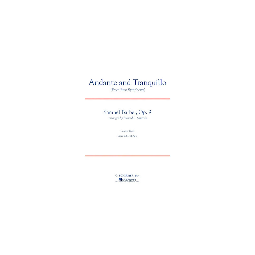 Andante and Tranquillo (from First Symphony) - Percussion 2