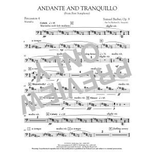 Andante and Tranquillo (from First Symphony) - Percussion 4