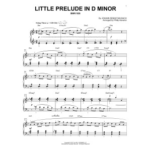 Little Prelude In D Minor, BWV 935 [Jazz version] (arr. Phillip Keveren)