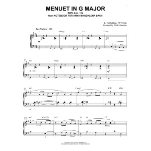 Menuet In G Major, BMV Anh. 114 [Jazz version] (arr. Phillip Keveren)