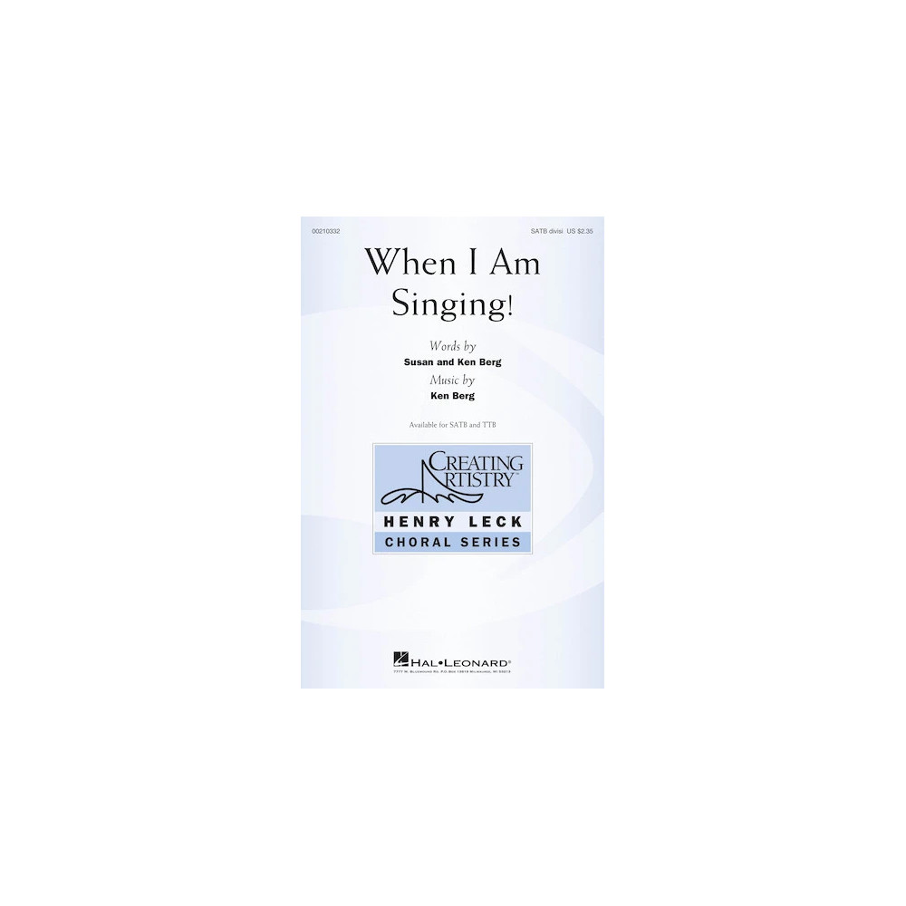 When I Am Singing!