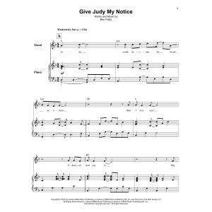 Give Judy My Notice