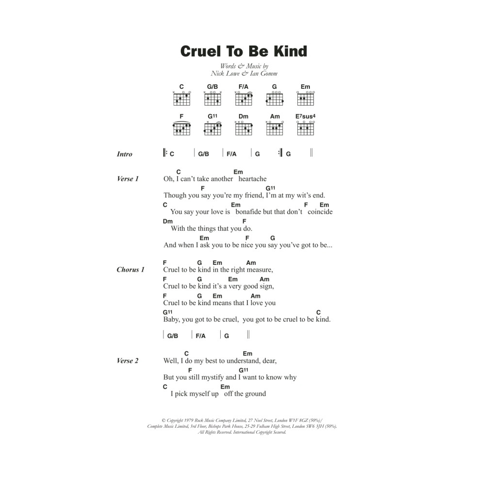 Cruel To Be Kind