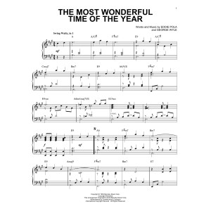 The Most Wonderful Time Of The Year [Jazz version] (arr. Brent Edstrom)