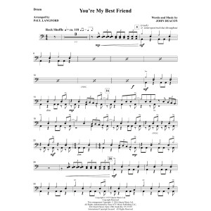 You're My Best Friend (arr. Paul Langford) - Drums