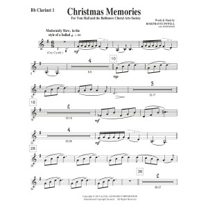 Christmas Memories - Clarinet 1