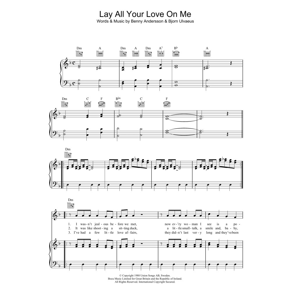 Lay All Your Love On Me