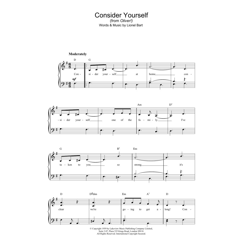 Consider Yourself (from Oliver!)
