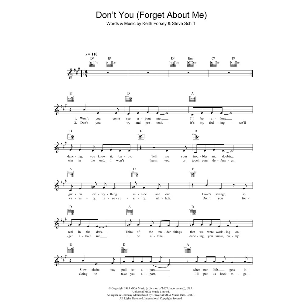 Don't You (Forget About Me)