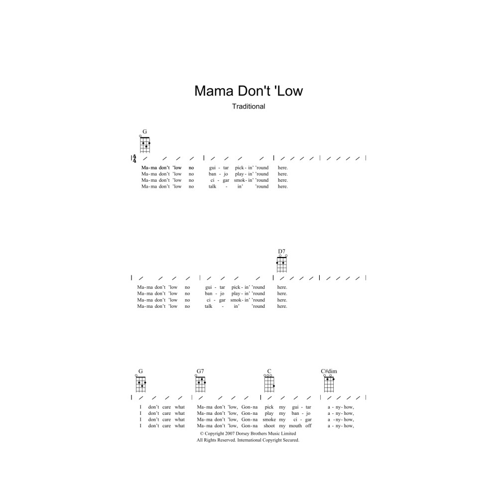 Mama Don't 'low