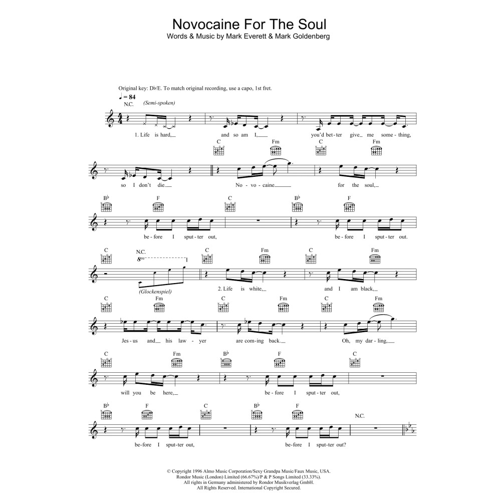 Novocaine For The Soul