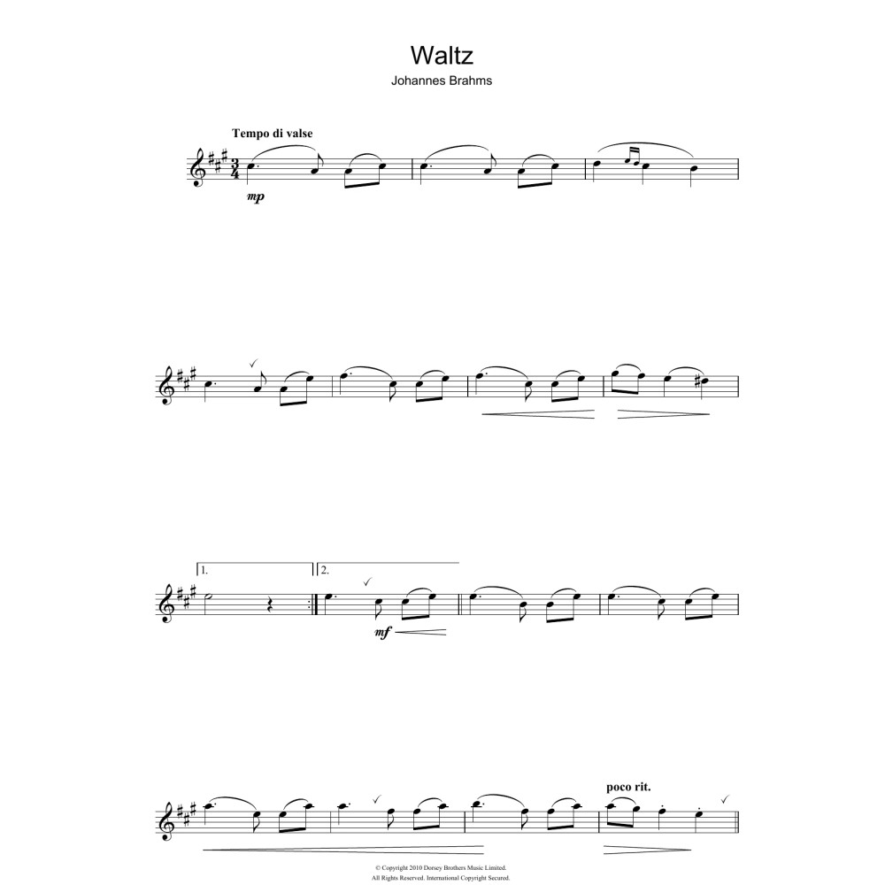 Waltz Op. 39, No. 15