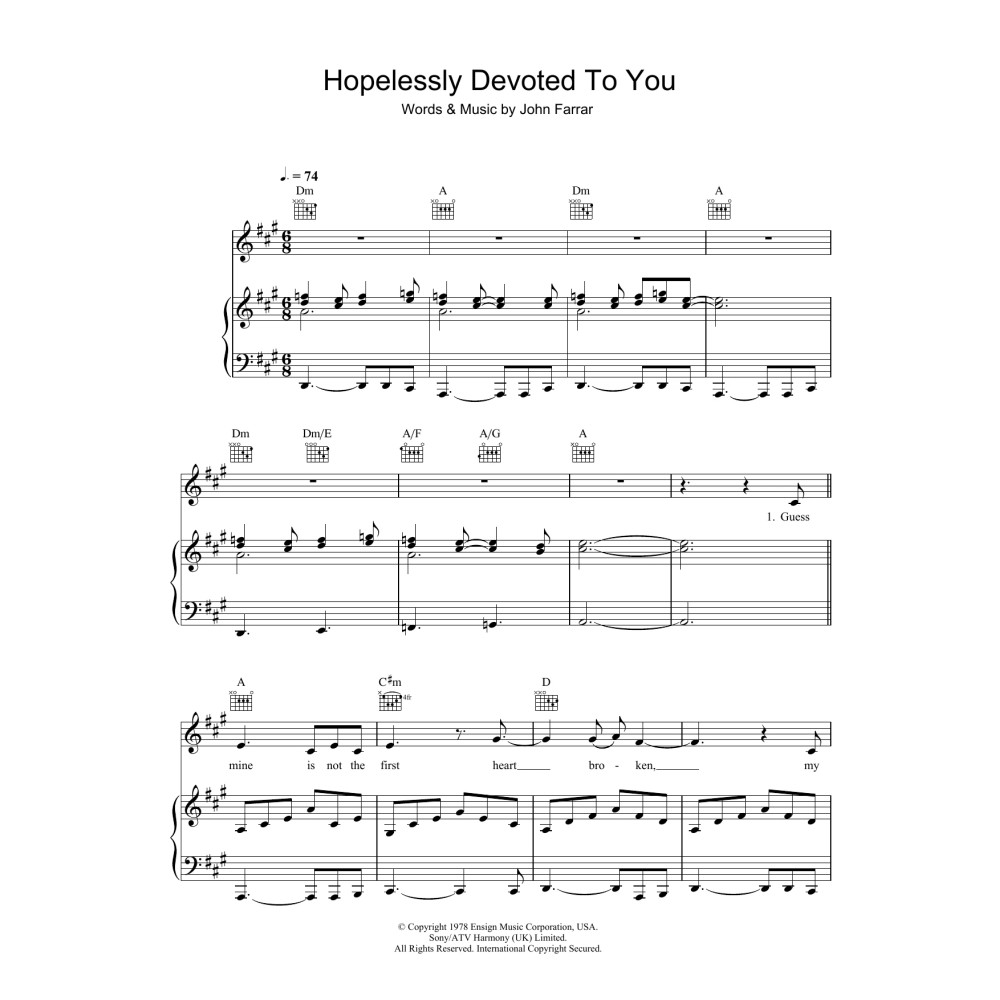 Hopelessly Devoted To You (from Grease)