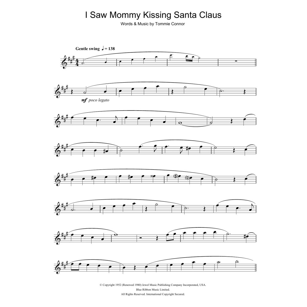 I Saw Mommy Kissing Santa Claus