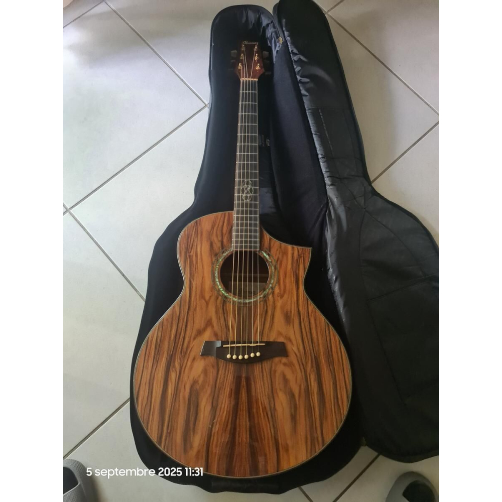 Ibanez EW5OCBEN T1202 es una guitarra acústica electroacústica de la serie Exotic Wood de Ibanez. Con una tapa de abeto 