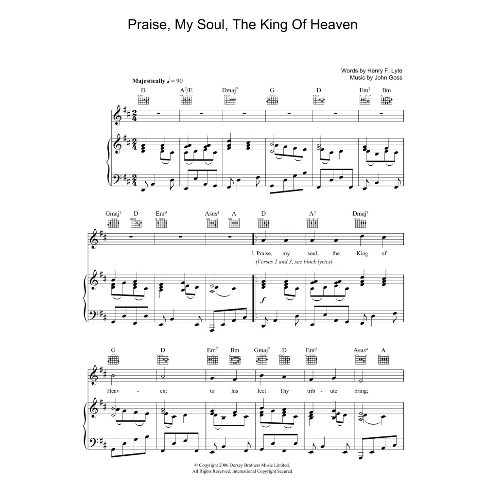 Praise, My Soul, The King Of Heaven