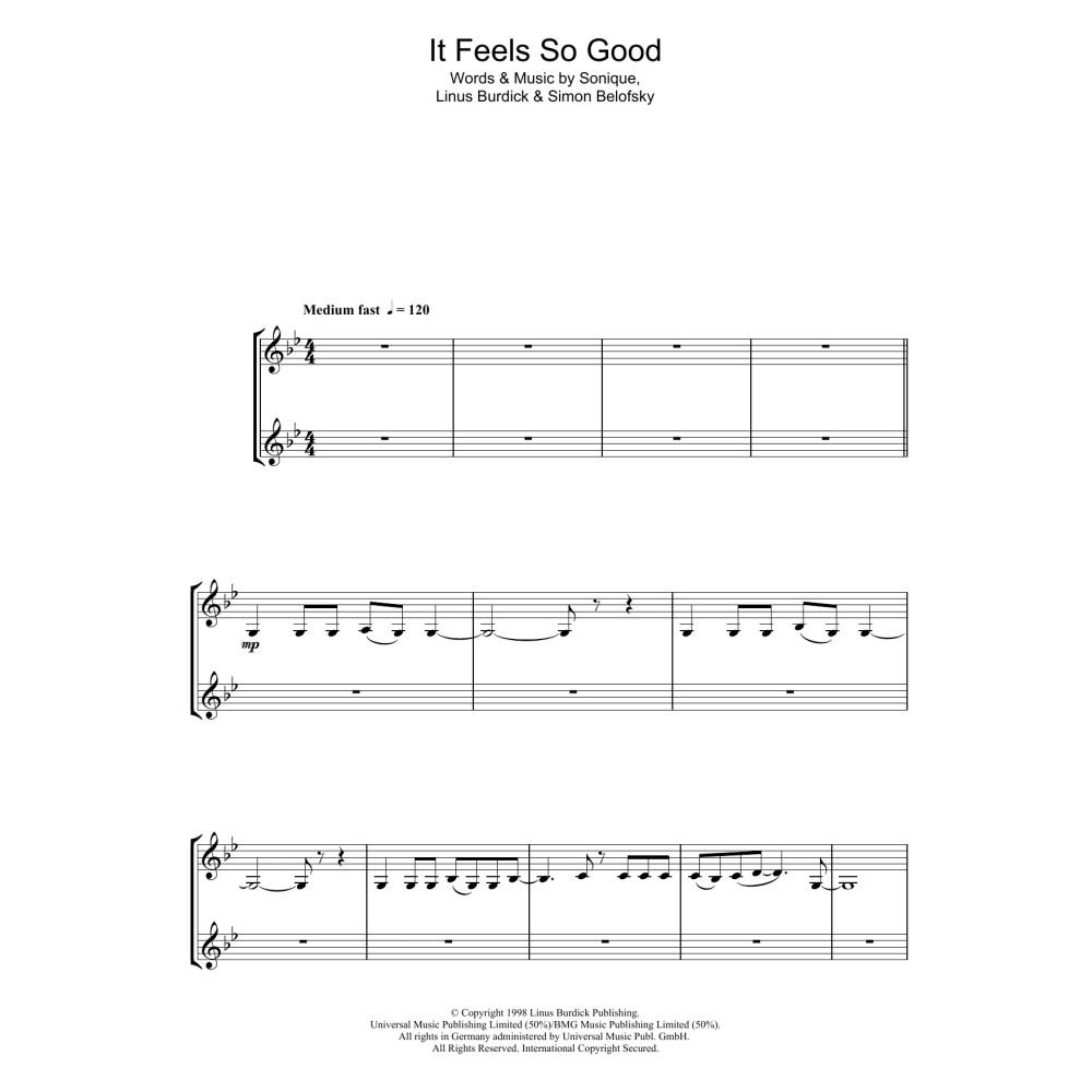 It Feels So Good (Clarinet Duet)
