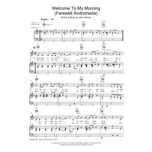 Welcome To My Morning (Farewell Andromeda)