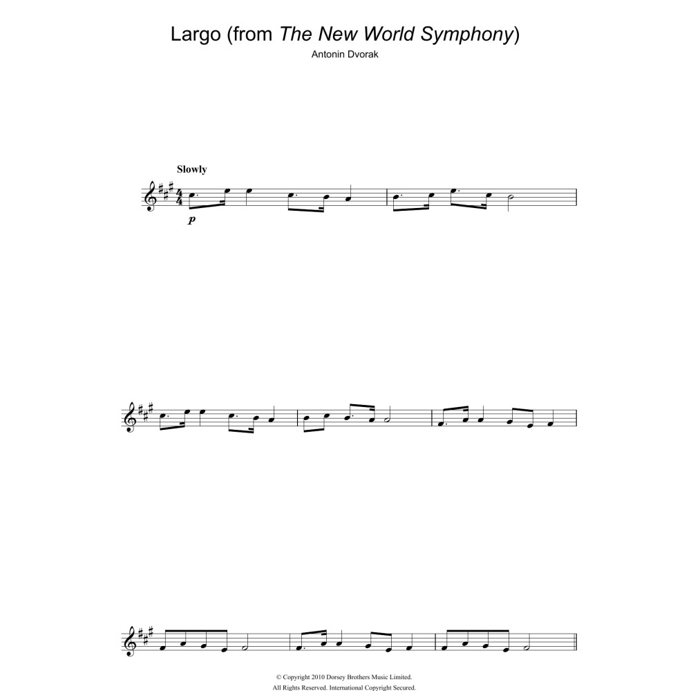Largo (from The New World)